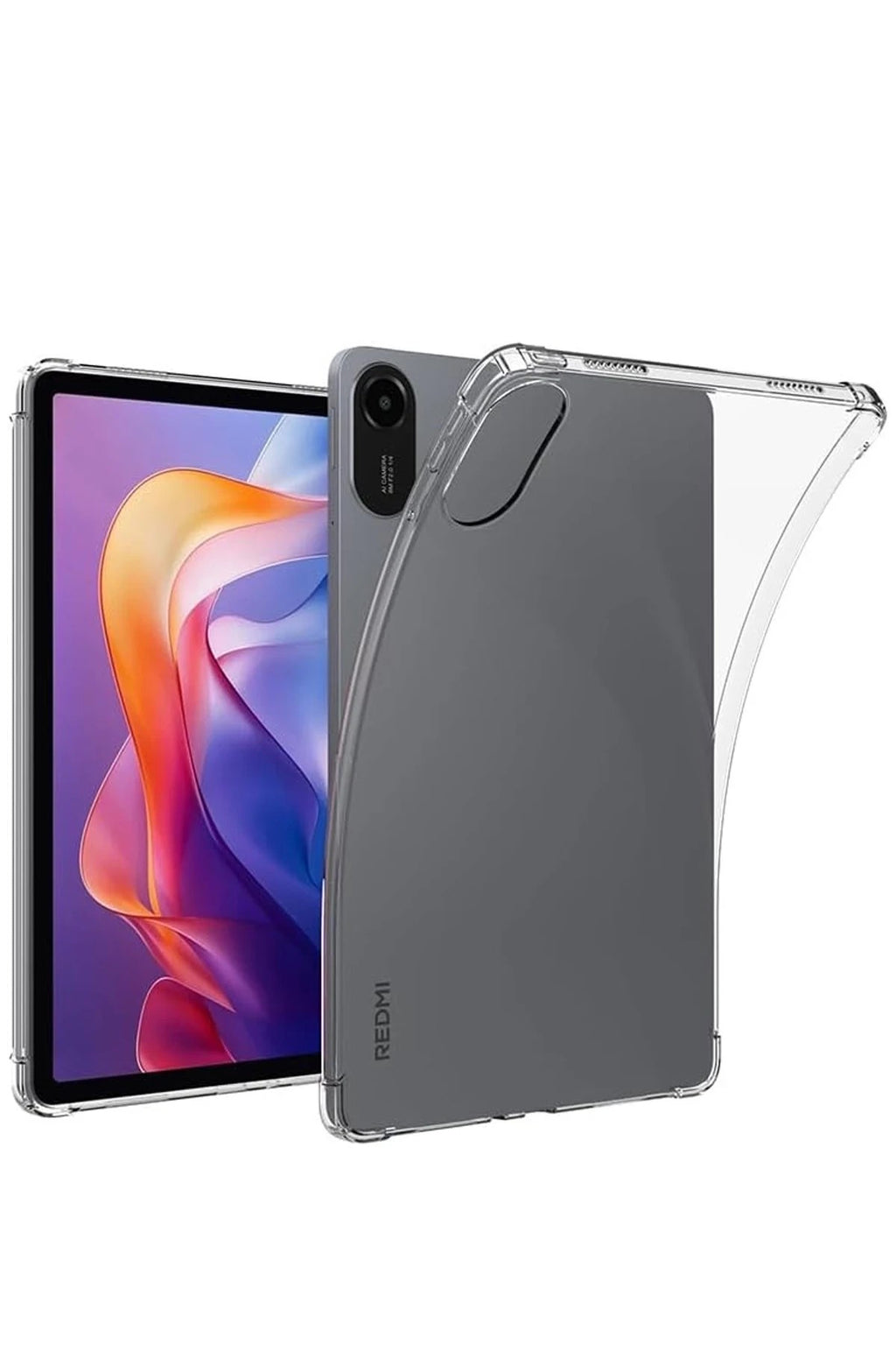 Mey İthalat® Redmi Pad 2 Kılıf Anti Shock Tablet Silikon - Şeffaf