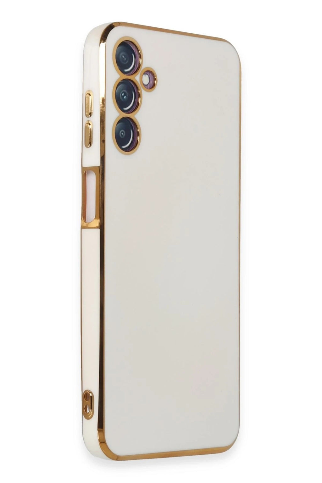 Mey İthalat® Samsung Galaxy M14 5G Kılıf Volet Silikon - Beyaz
