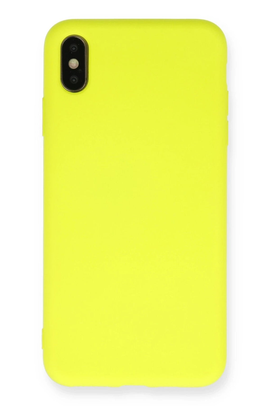 Mey İthalat® iPhone X Kılıf Nano içi Kadife Silikon - Sarı