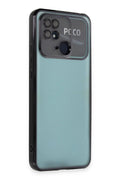 Mey İthalat® Redmi 10C Kılıf Lensli Silikon - Siyah