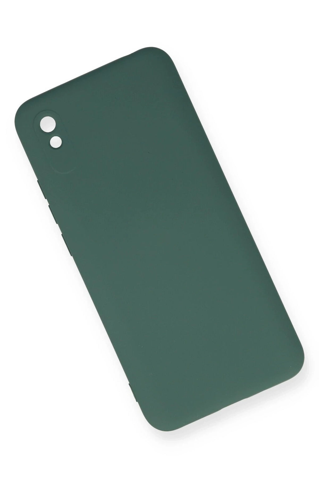 Mey İthalat® Redmi 9A Kılıf Nano içi Kadife Silikon - Koyu Yeşil