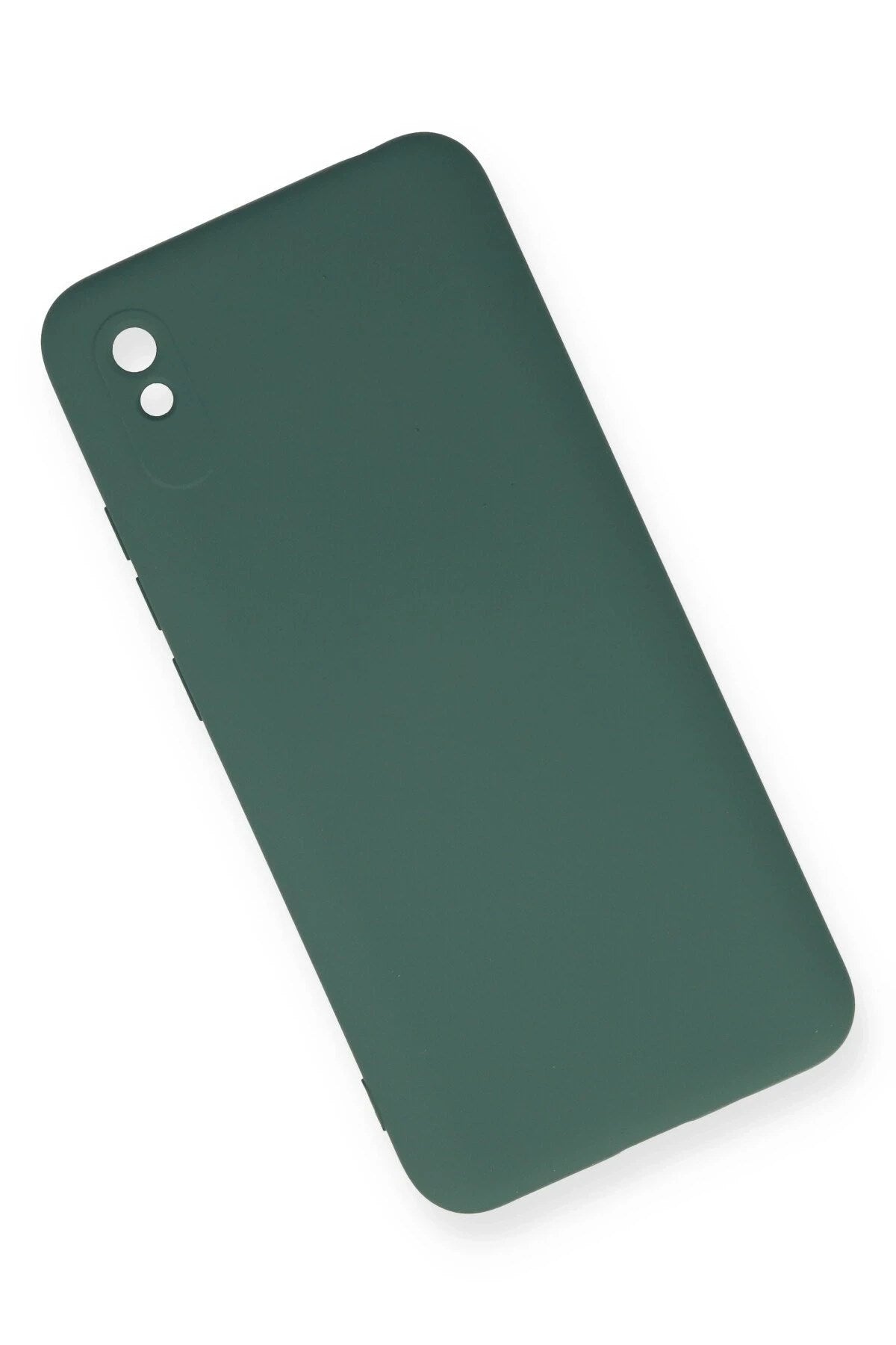 Mey İthalat® Redmi 9A Kılıf Nano içi Kadife Silikon - Koyu Yeşil