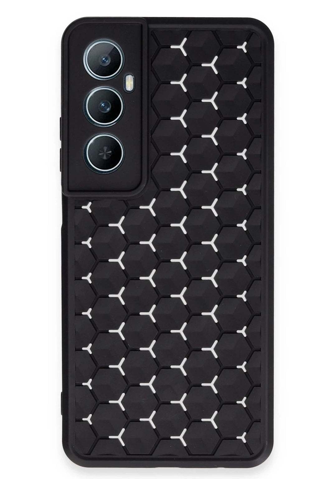 Mey İthalat® Realme C65 Kılıf Petek Silikon Kapak - Siyah