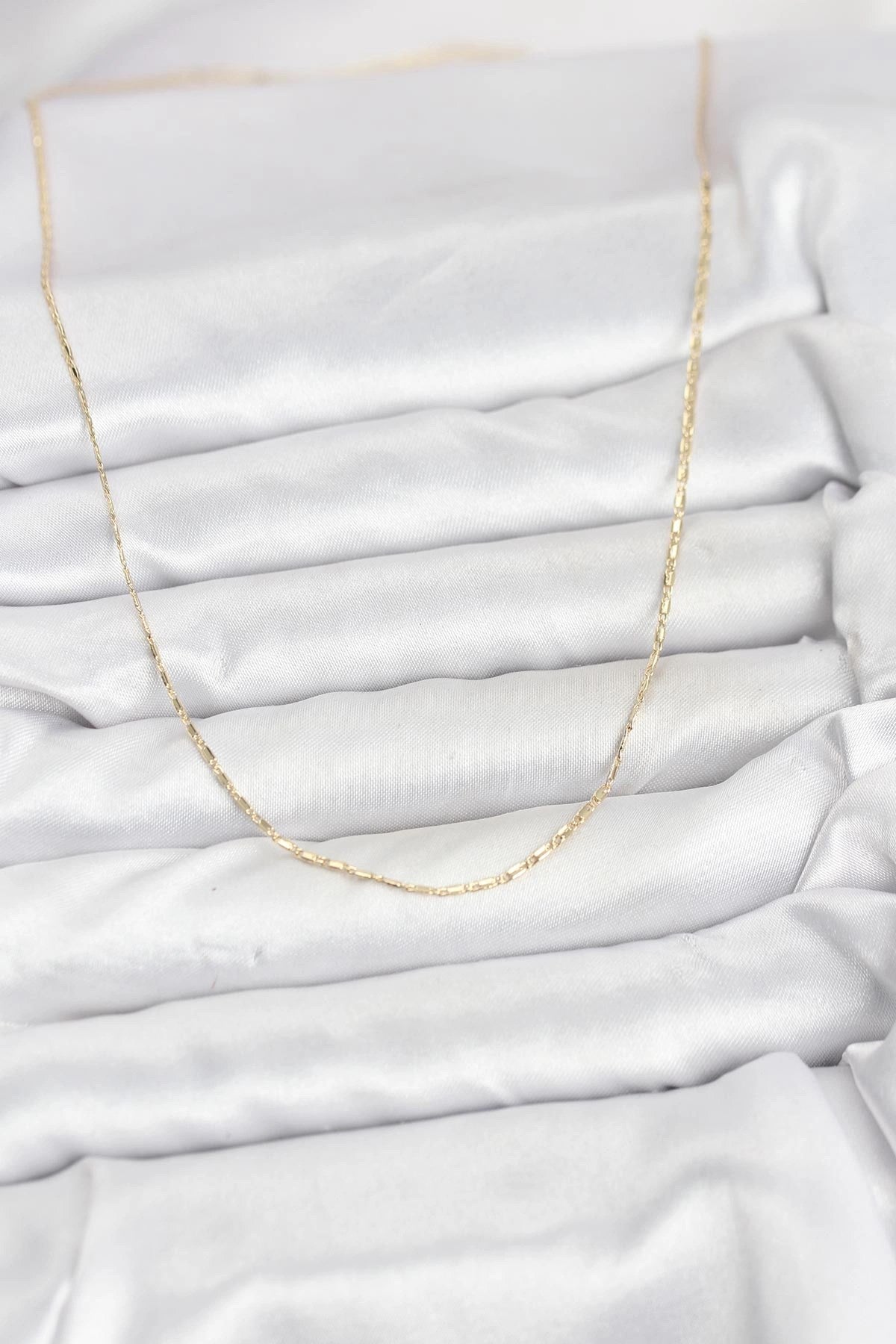 Mey İthalat® CM 14K Gold Renk Kesme Model 60 cm Kadın Kolye