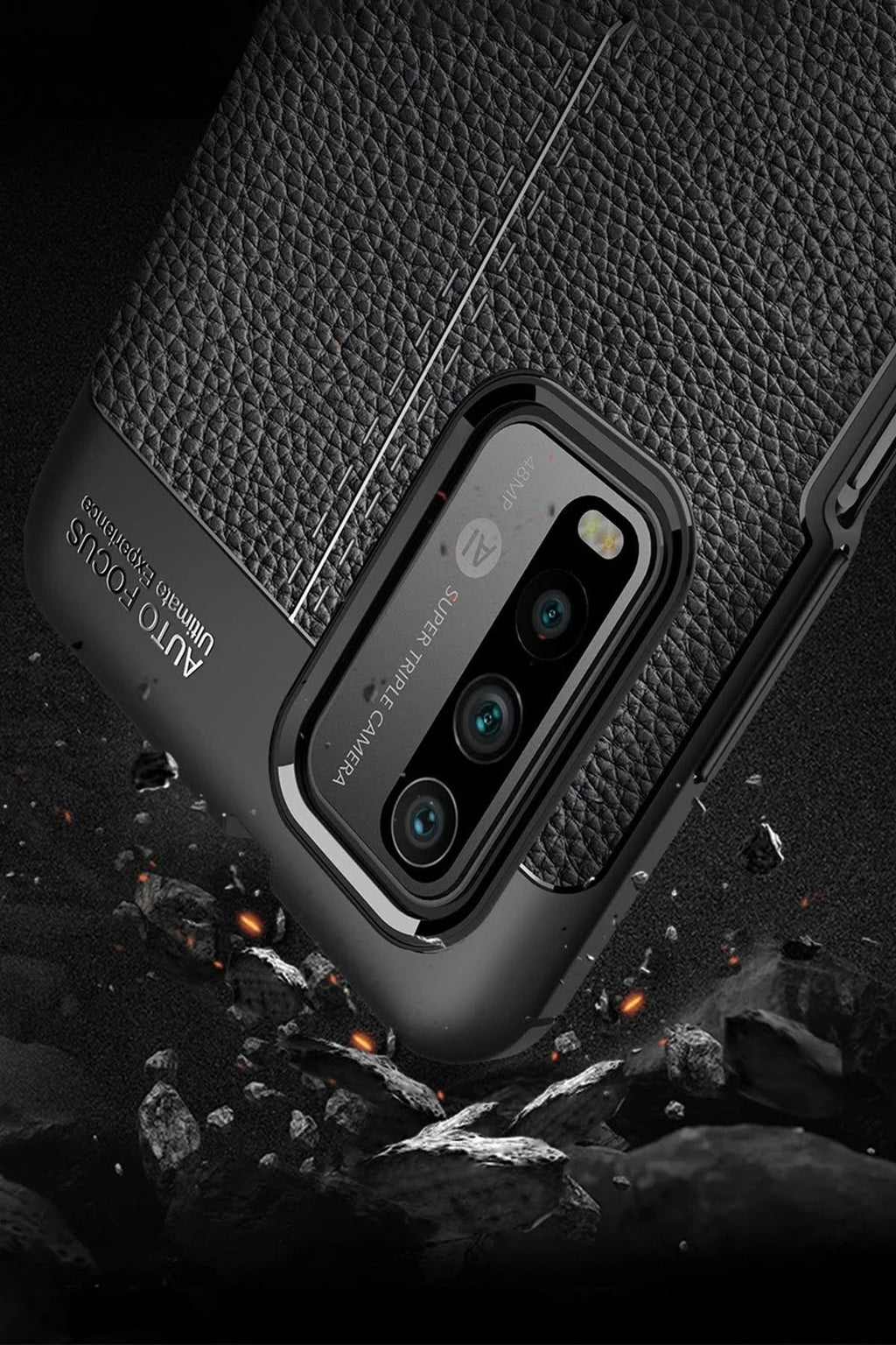 Mey İthalat® Redmi 9T Kılıf Auto Focus Kapak - Siyah