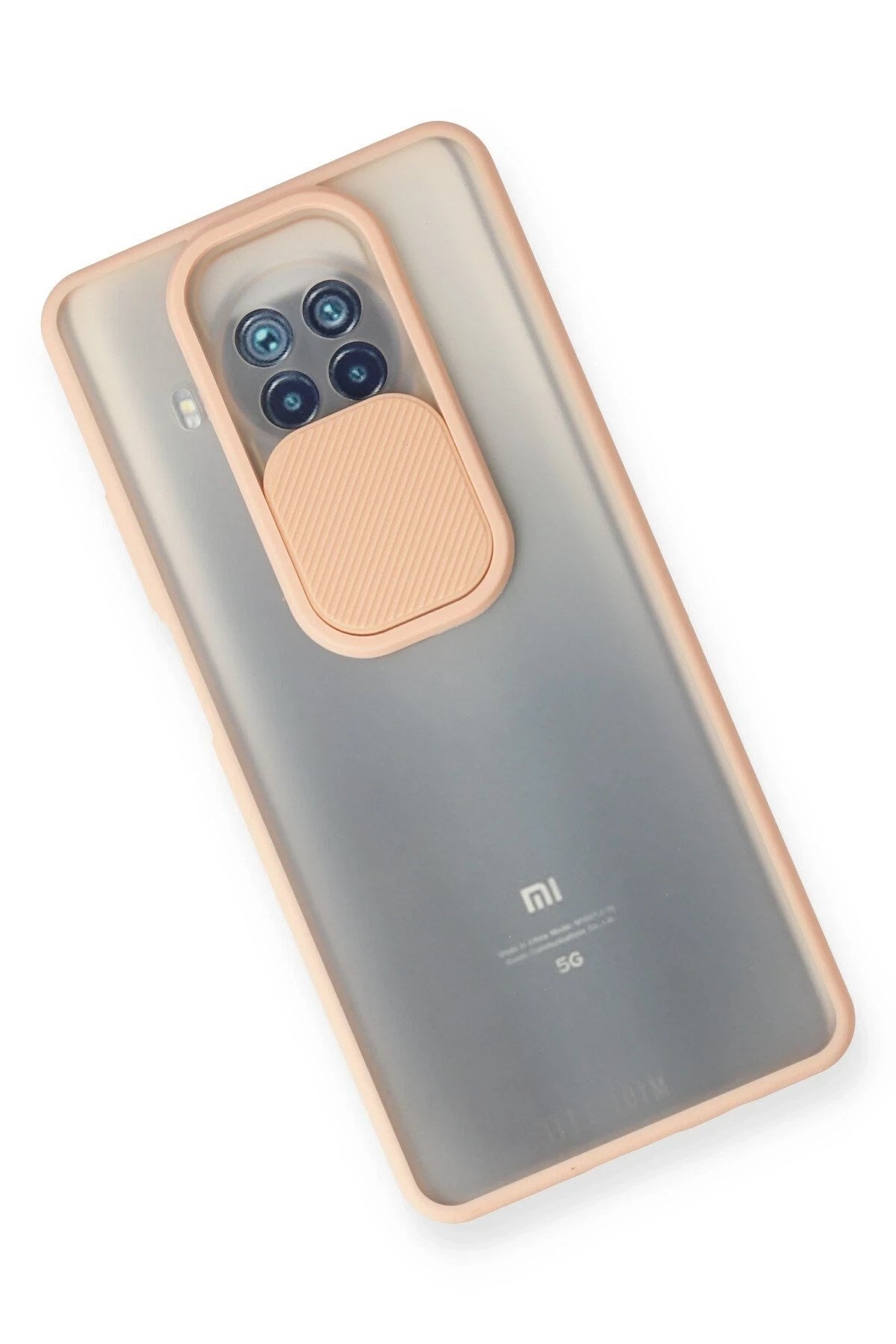 Mey İthalat® Mi 10T Lite Kılıf Palm Buzlu Kamera Sürgülü Silikon - Pembe