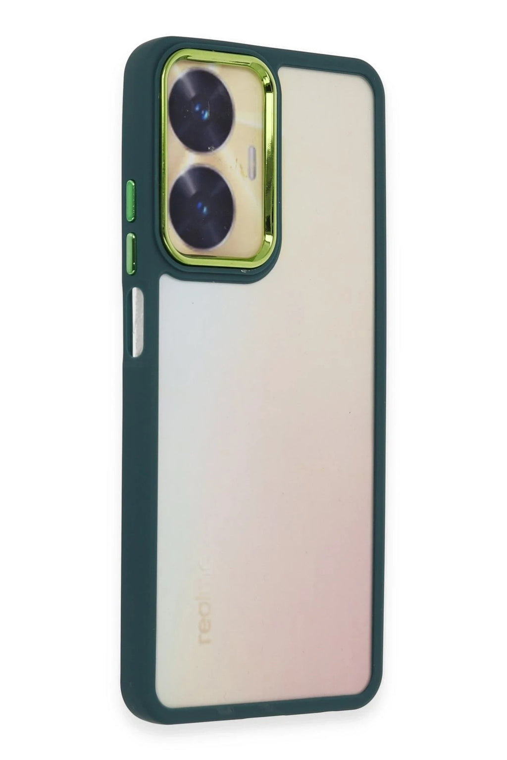 Mey İthalat® Realme C55 Kılıf Dora Kapak - Haki Yeşil
