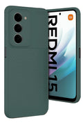 Mey İthalat® Redmi 15 4G Auto Focus Karbon Kapak - Koyu Yeşil