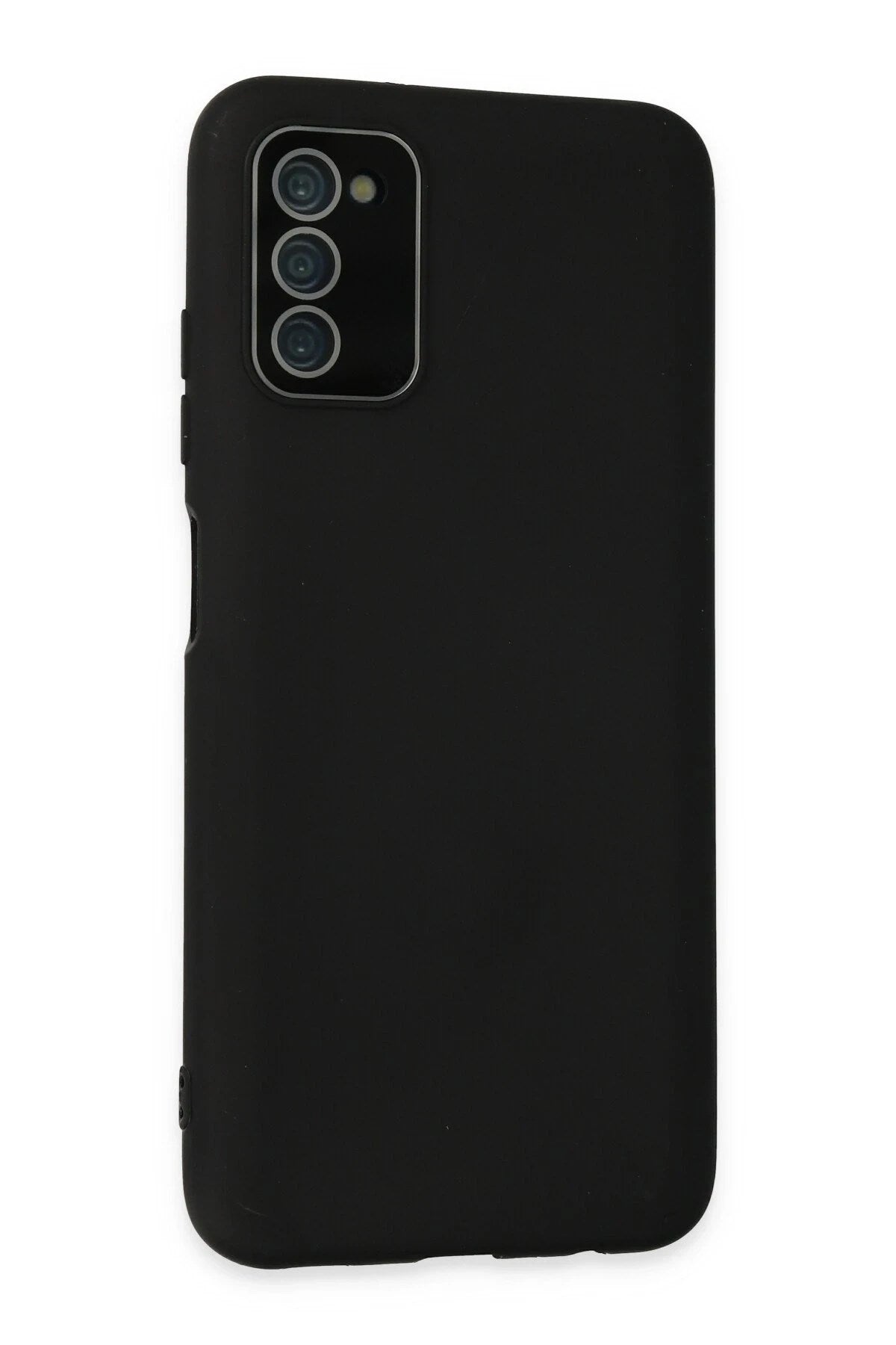 Mey İthalat® Samsung Galaxy A03S Kılıf Lansman Glass Kapak - Siyah