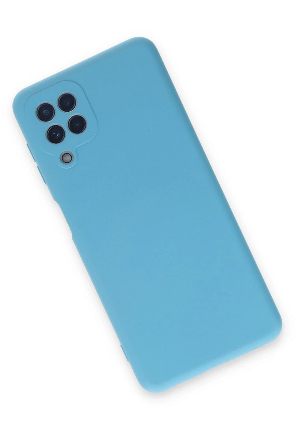 Mey İthalat® Samsung Galaxy A22 Kılıf Nano içi Kadife Silikon - Mavi