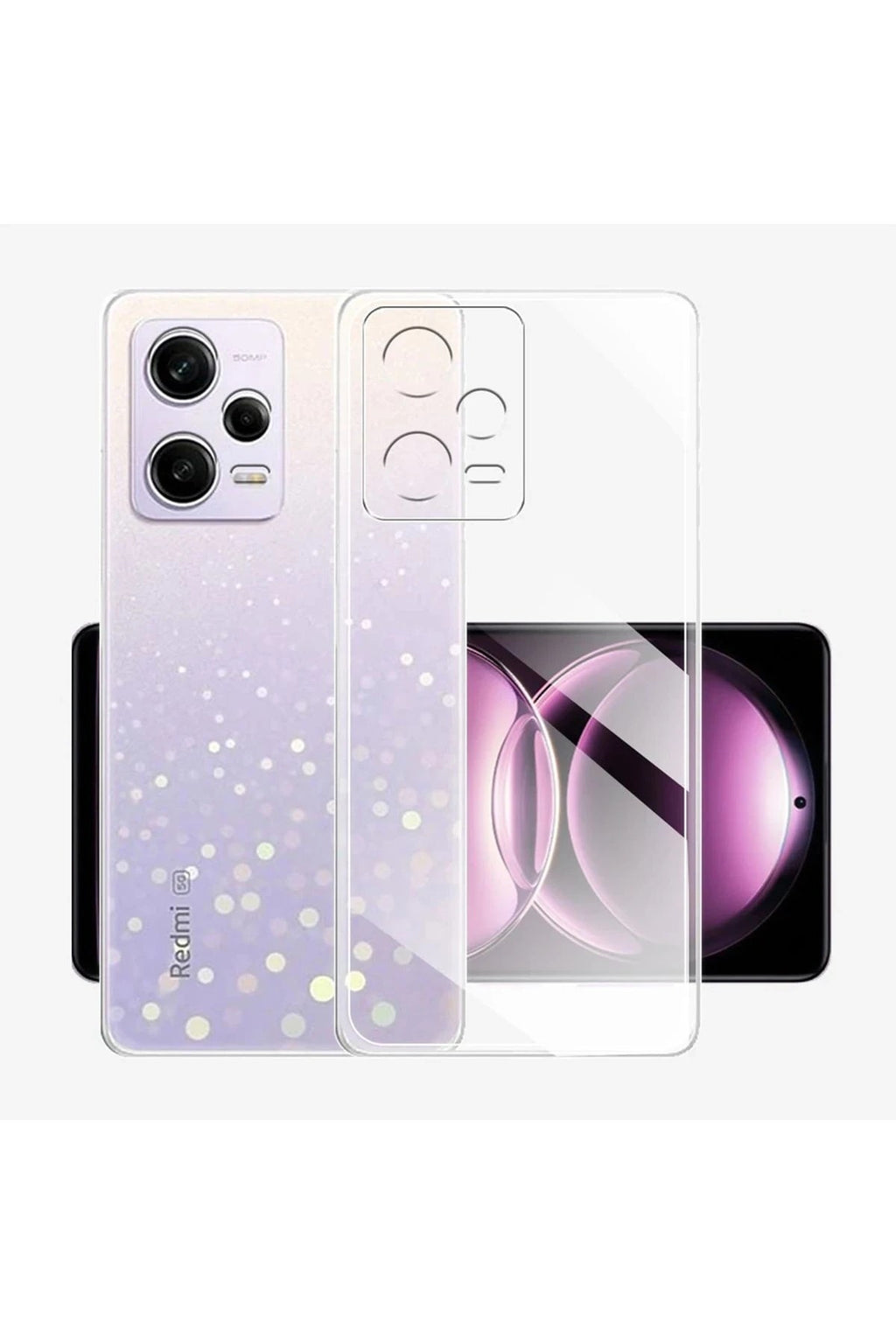 Mey İthalat® Redmi Note 12 Pro 5G Kılıf Lüx Şeffaf Silikon