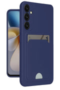 Mey İthalat® Samsung Galaxy A26 Kılıf Kelvin Kartvizitli Silikon - Lacivert