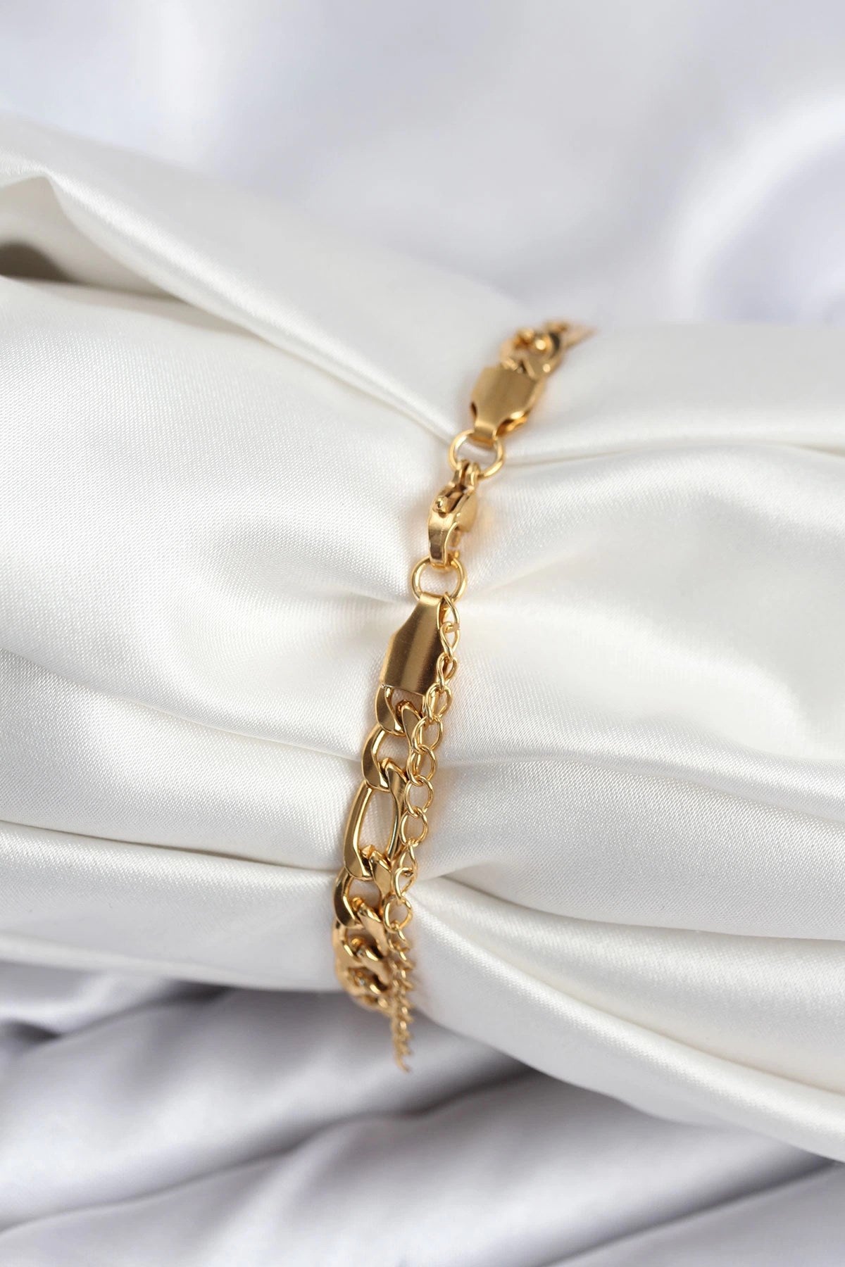 Mey İthalat® 316L Çelik Gold Renk Oval Yazı Yazmaya Uygun Kadın Bileklik