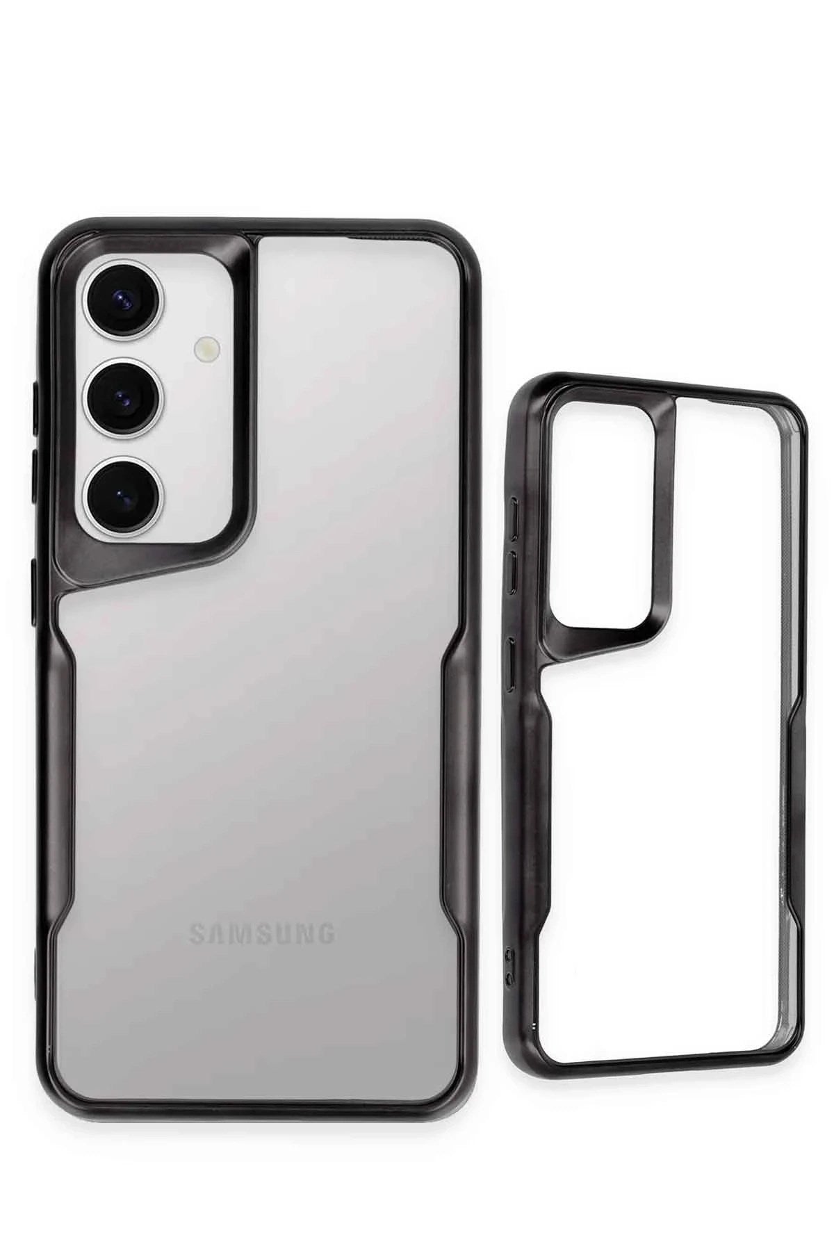 Mey İthalat® Samsung Galaxy S24 Kılıf Boyi Silikon Kapak - Gümüş