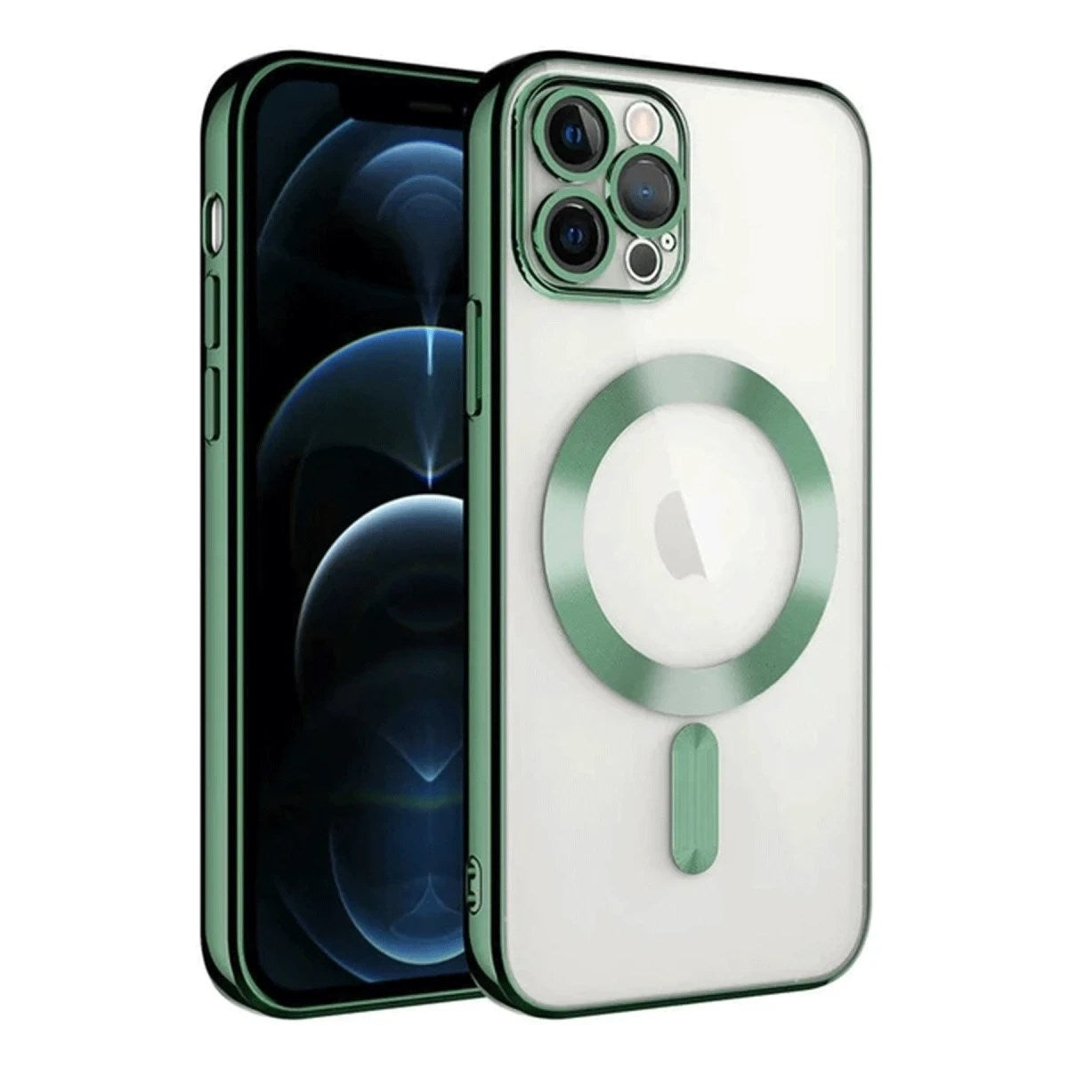 Mey İthalat® iPhone 14 Pro Max Kılıf Kross Magneticsafe Kapak - Koyu Yeşil