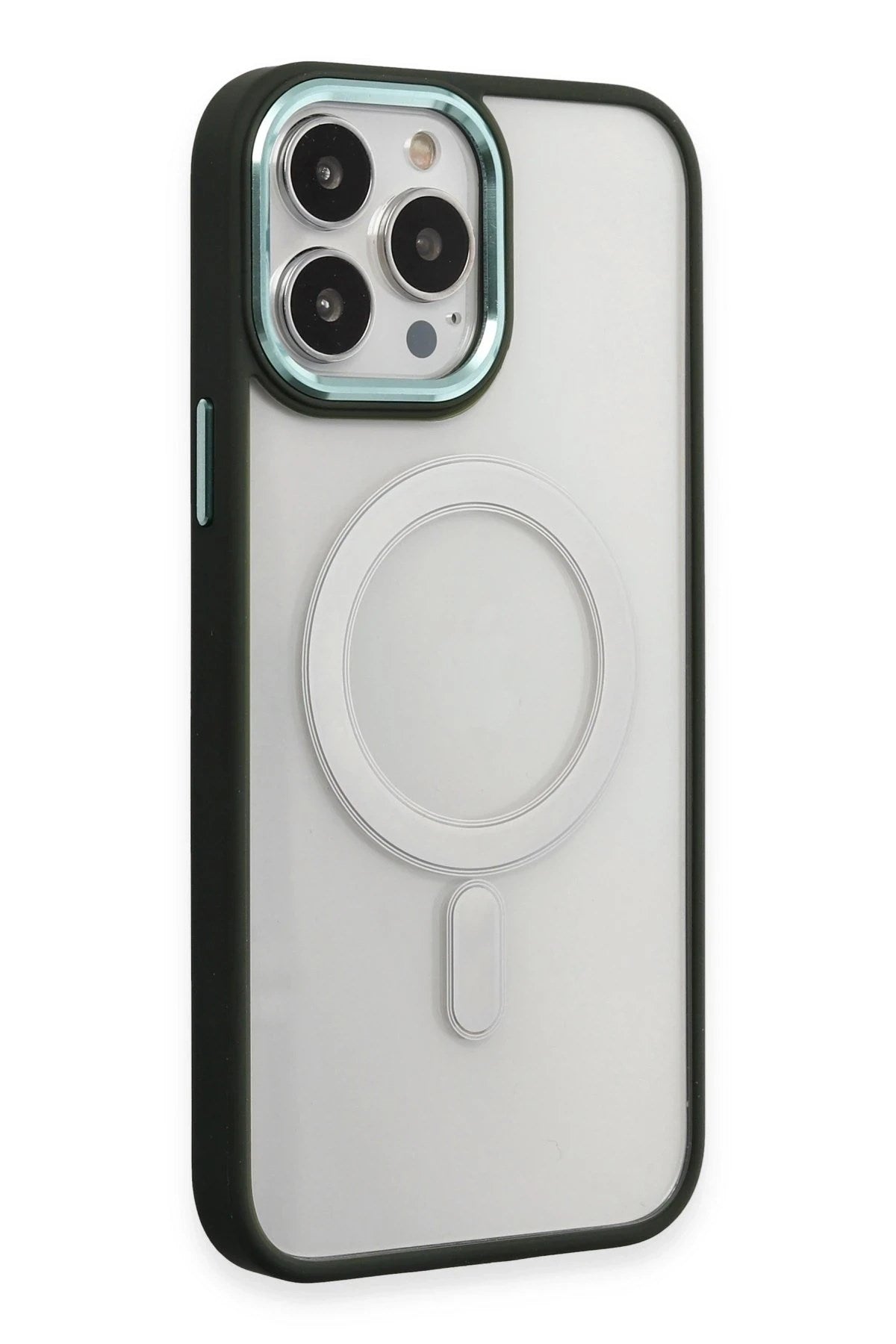 Mey İthalat® iPhone 15 Pro Max Kılıf Room Magneticsafe Silikon - Köknar Yeşili