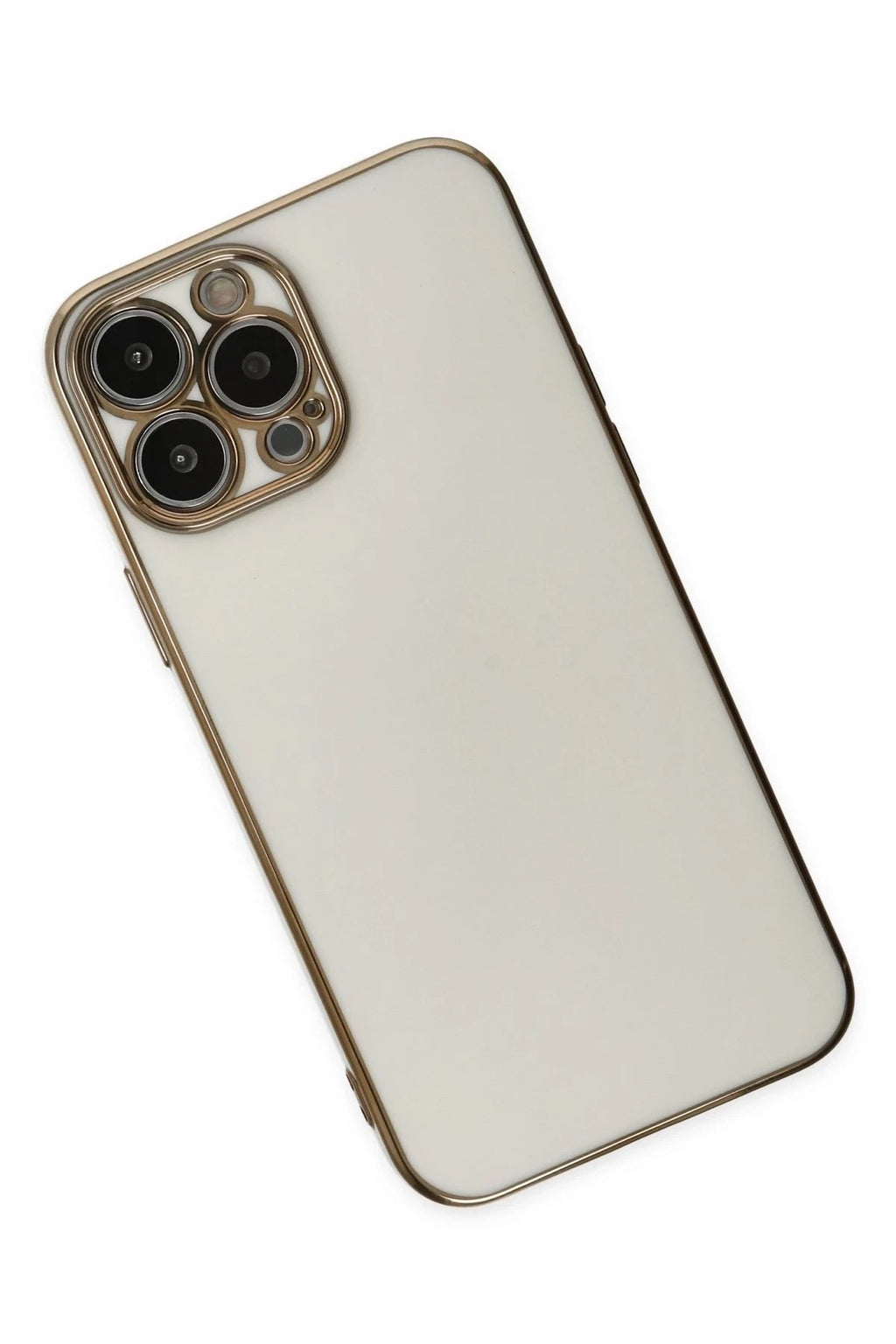 Mey İthalat® iPhone 15 Pro Max Kılıf Volet Silikon - Beyaz