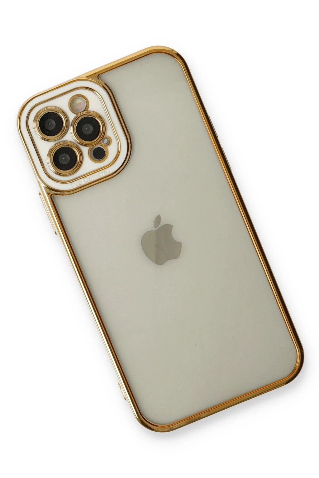 Mey İthalat® iPhone 12 Pro Max Kılıf Liva Lens Silikon - Beyaz