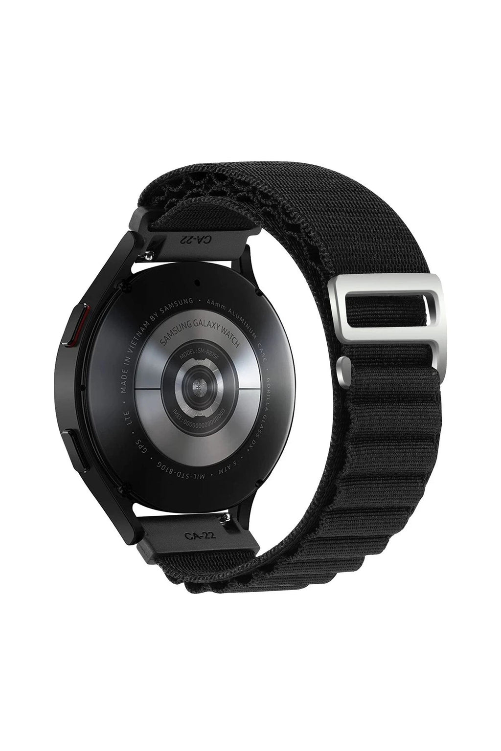 Mey İthalat® Watch 20mm KR410 Kumaş Kordon - Siyah