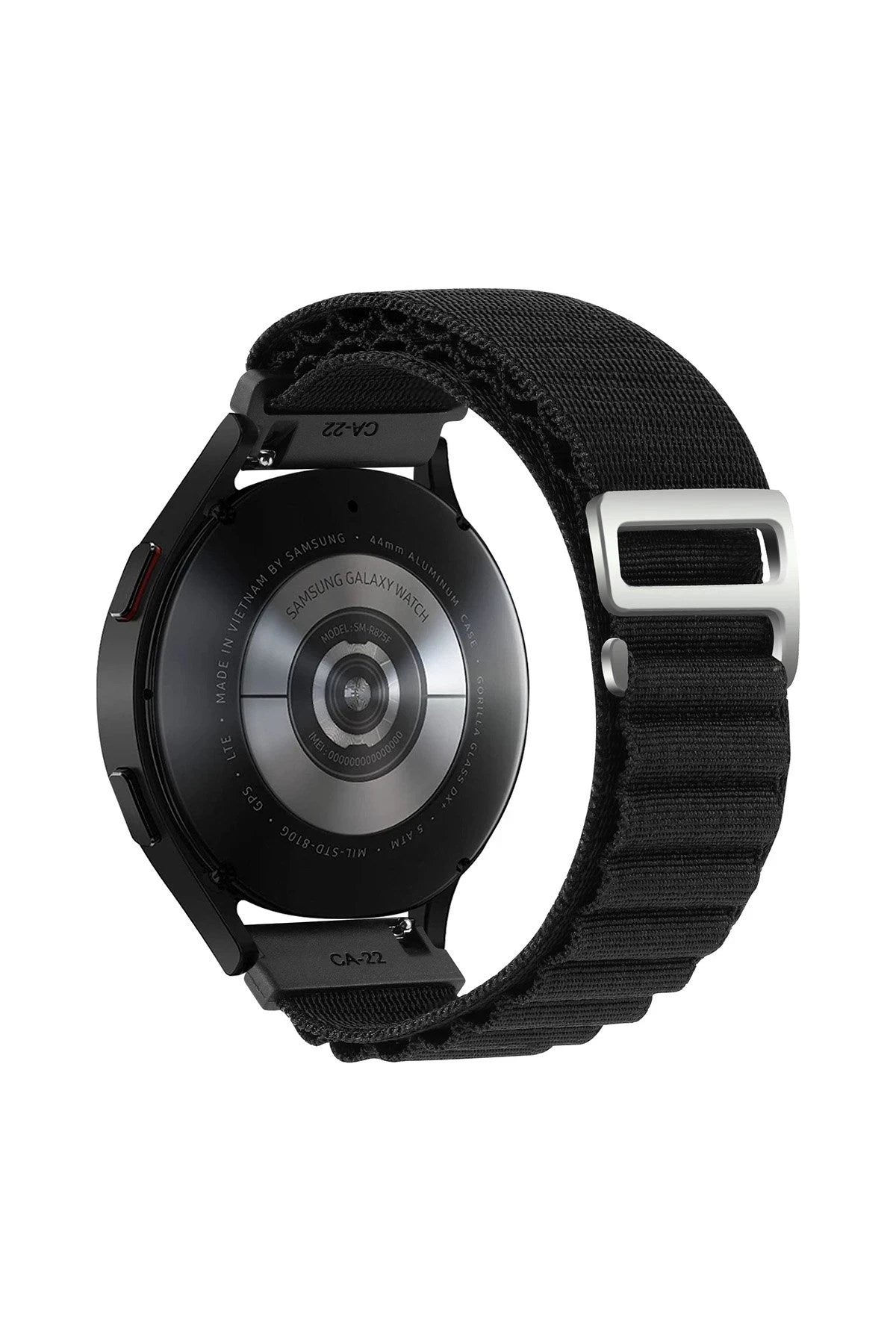 Mey İthalat® Watch 20mm KR410 Kumaş Kordon - Siyah