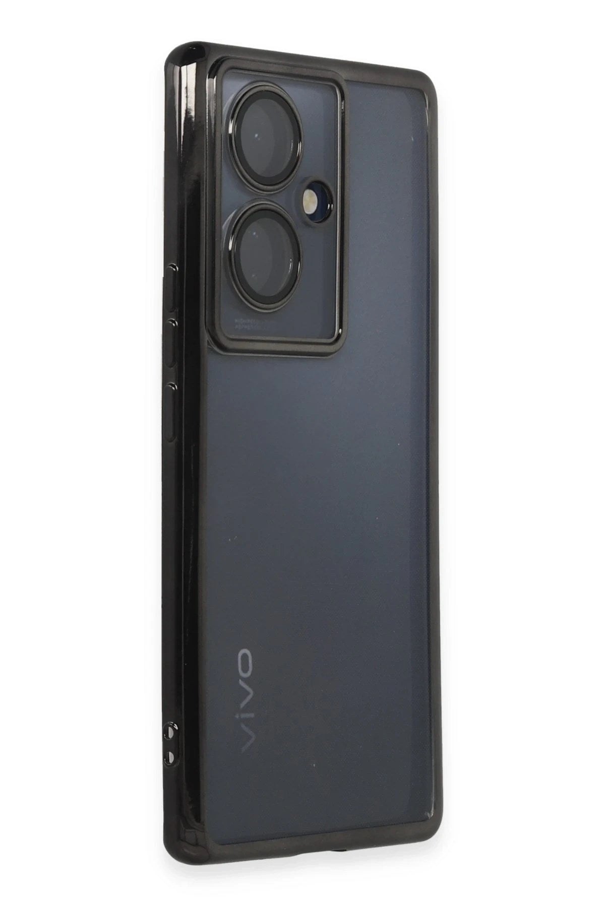 Mey İthalat® Vivo V29 Lite Kılıf Lensli Silikon - Siyah