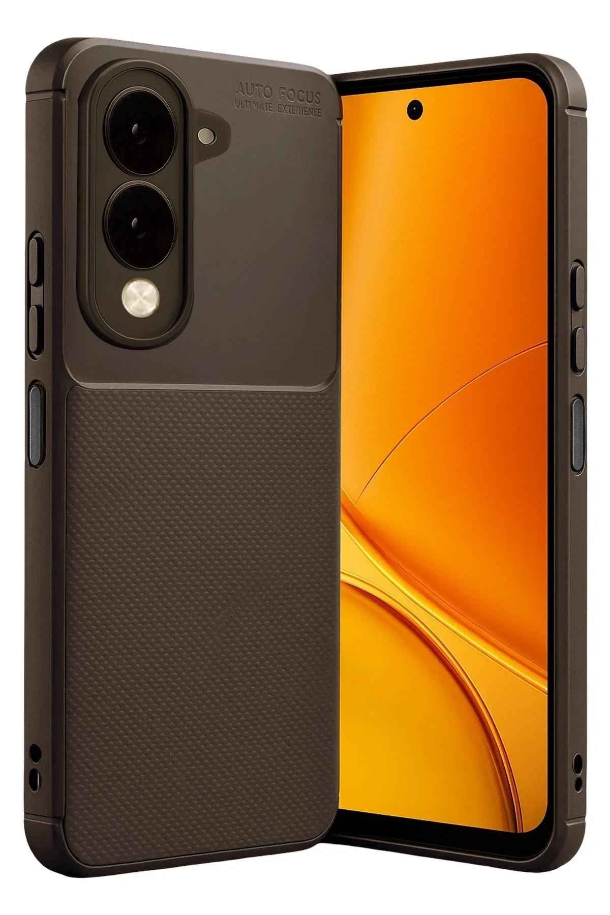 Mey İthalat® Vivo Y29S Auto Focus Karbon Kapak - Kahverengi