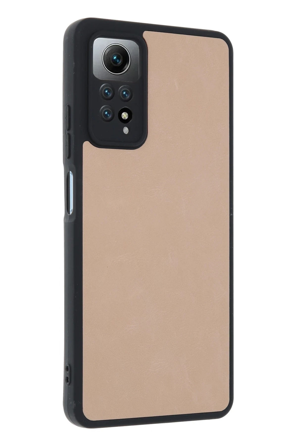 Mey İthalat® Redmi Note 12 Pro 4G Kılıf Aras Deri Kapak - Pudra
