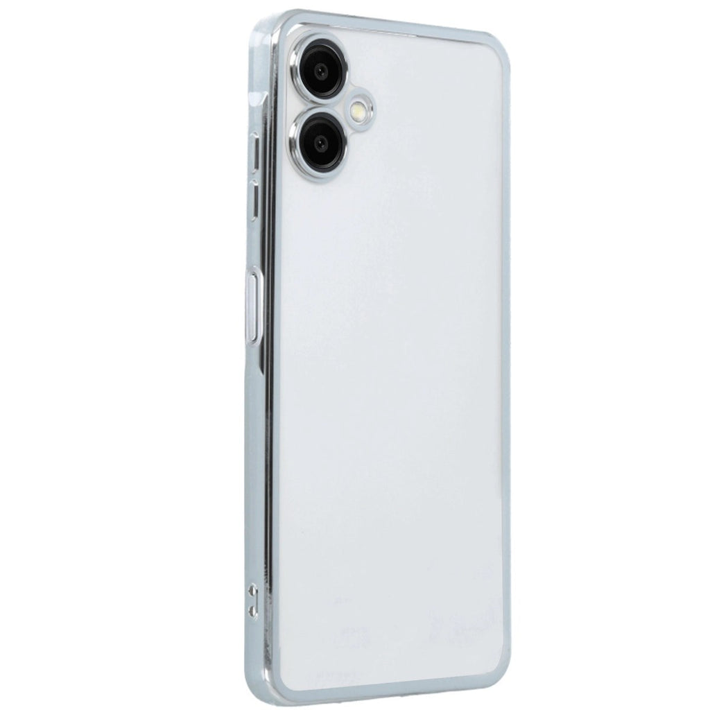 Mey İthalat® Samsung Galaxy A06 Kılıf Lensli Silikon - Gümüş