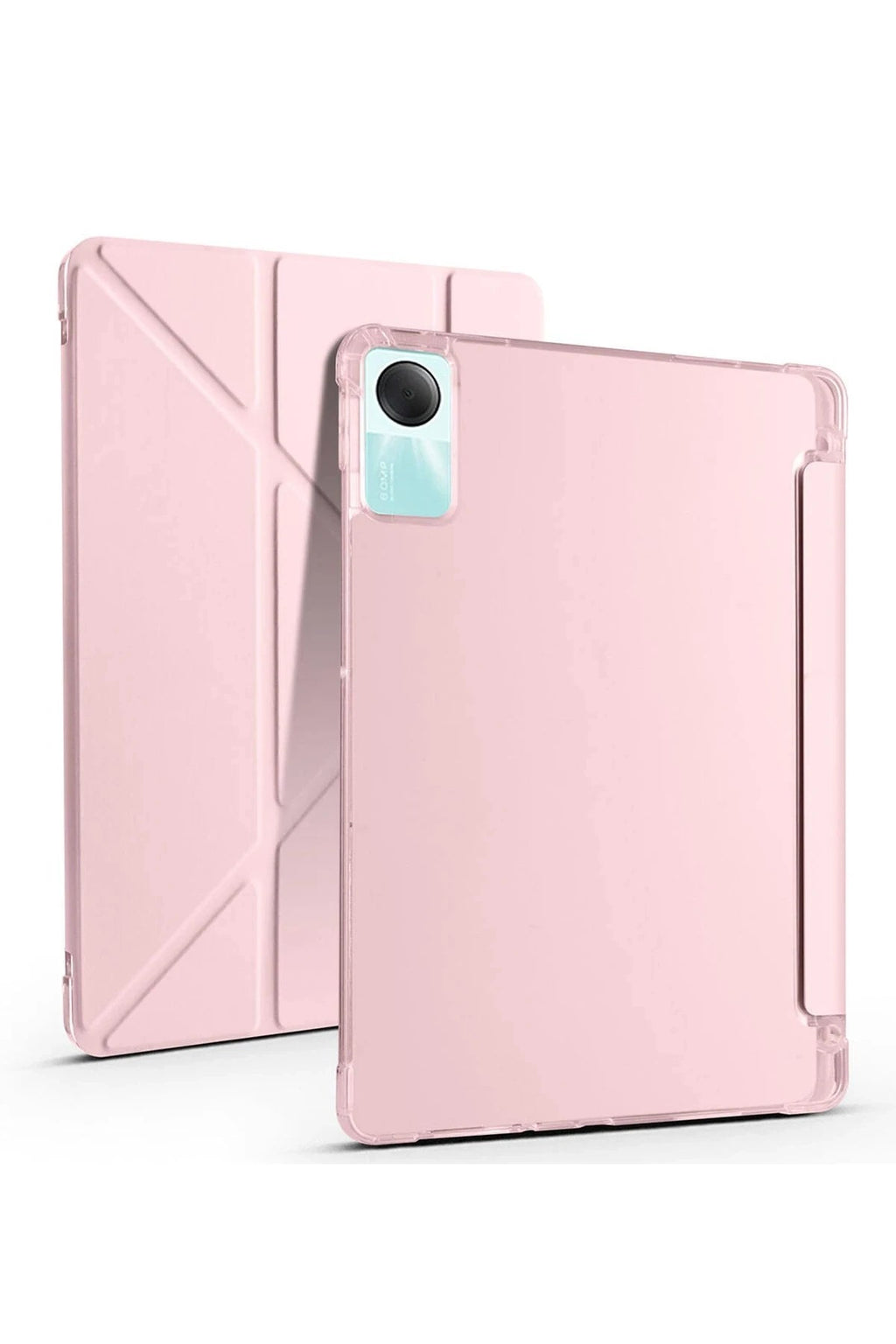 Mey İthalat® Redmi Pad SE 4G Kılıf Kalemlikli Mars Tablet Kılıfı - Rose Gold