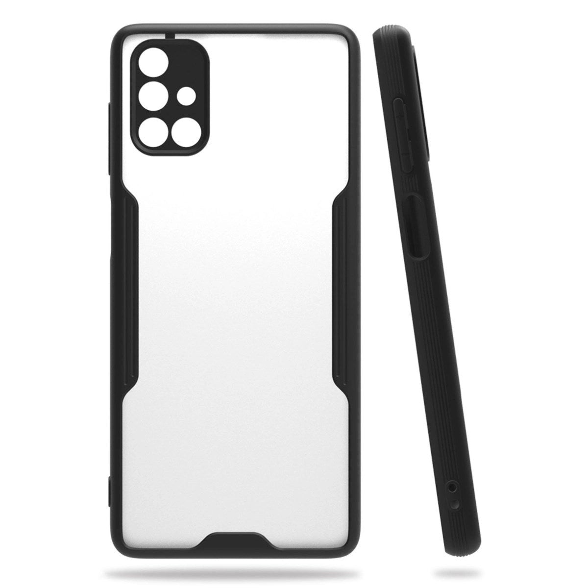 Mey İthalat® Samsung Galaxy M51 Kılıf Platin Silikon - Siyah