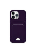 Mey İthalat® iPhone 14 Pro Max Kılıf Kelvin Kartvizitli Silikon - Derin Mor
