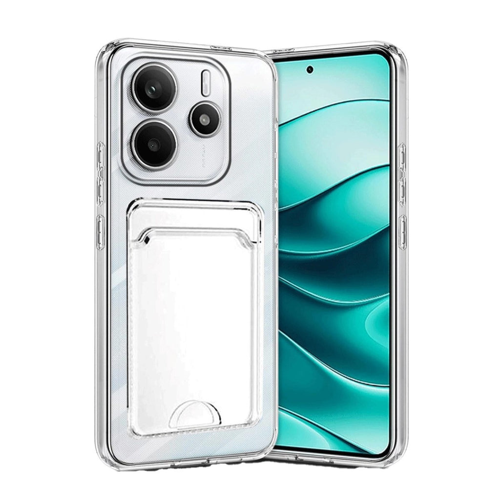 Mey İthalat® Redmi Note 14 4G Kılıf Kart Şeffaf Silikon - Şeffaf