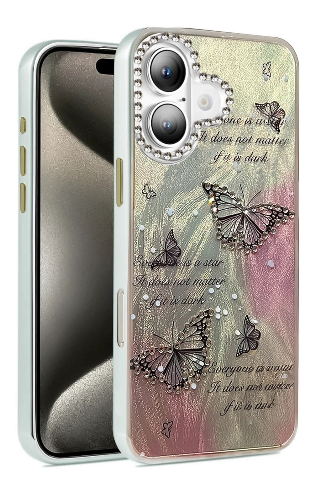 Mey İthalat® iPhone 16 Plus Kılıf Blade Aynalı Desenli Kapak - Desen 6