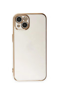 Mey İthalat® iPhone 15 Kılıf Volet Silikon - Beyaz