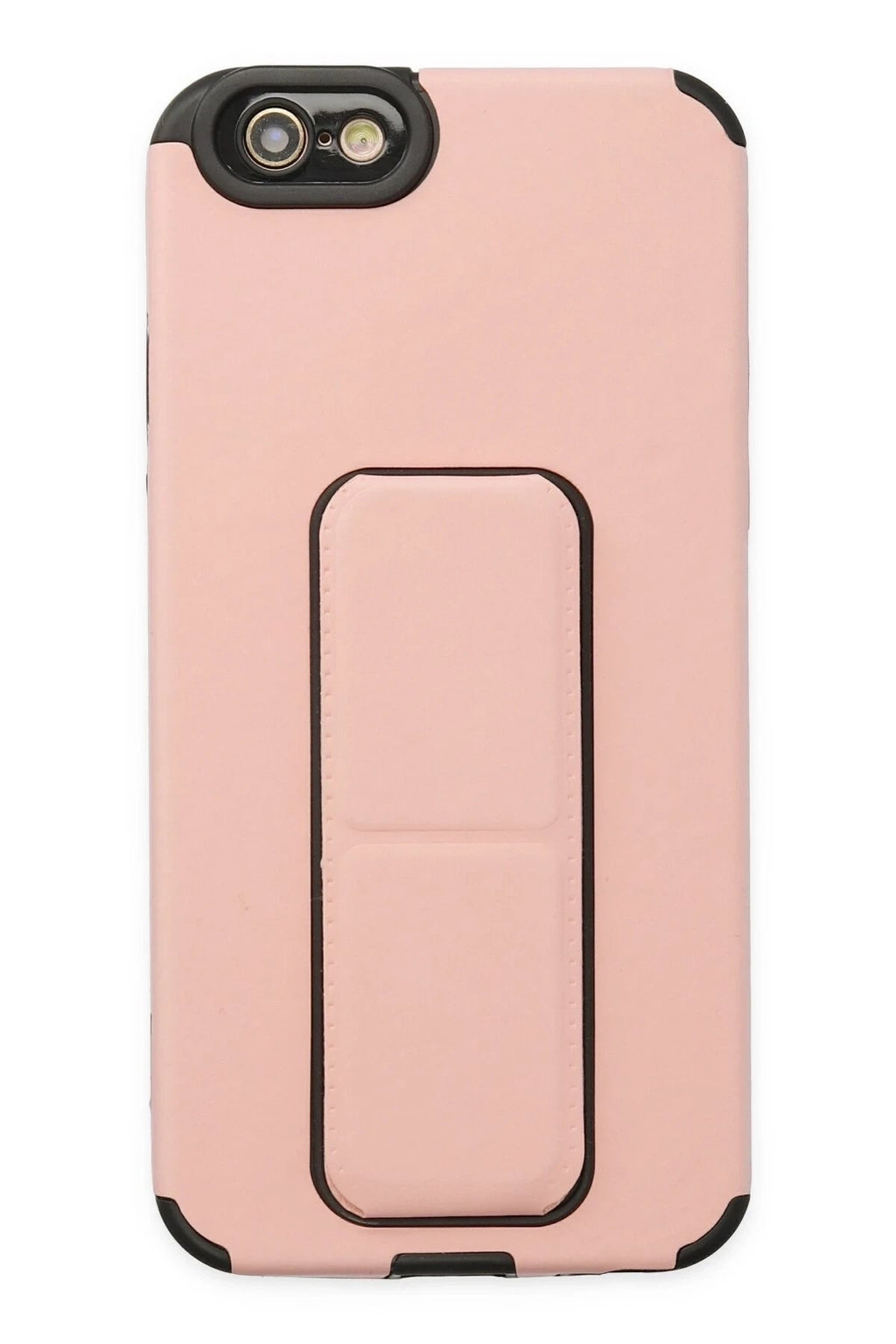 Mey İthalat® iPhone 6 Kılıf Mega Standlı Silikon - Pudra