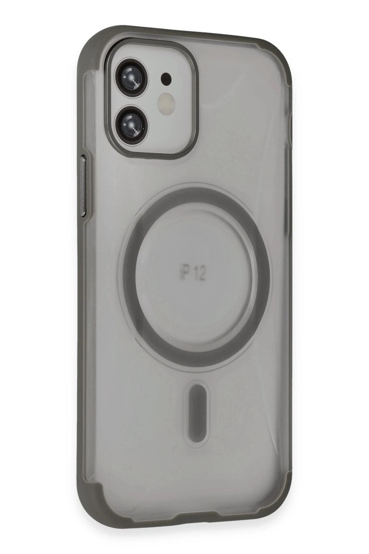 Mey İthalat® iPhone 12 Hilton Magsafe Kapak - Titan Gri