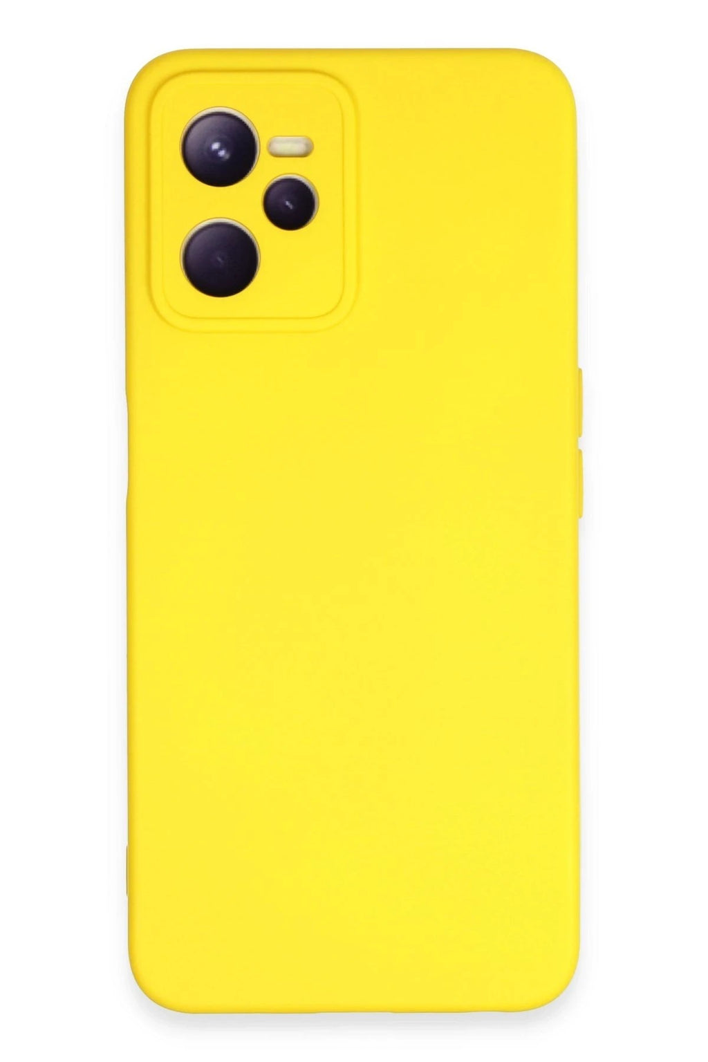 Mey İthalat® Realme C35 Kılıf Nano içi Kadife Silikon - Sarı