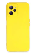 Mey İthalat® Realme C35 Kılıf Nano içi Kadife Silikon - Sarı