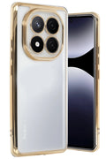Mey İthalat® Redmi Note 14 Pro Plus Kılıf Lensli Silikon - Gold