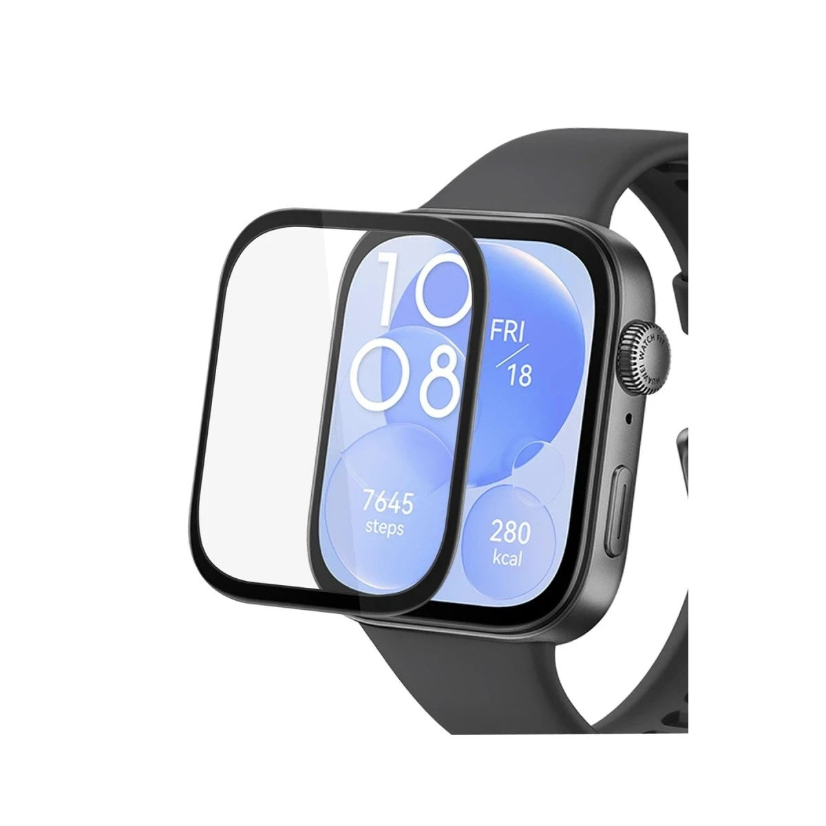 Mey İthalat® Huawei Watch Fit 3 Polymer Nano Ekran Koruyucu - Şeffaf