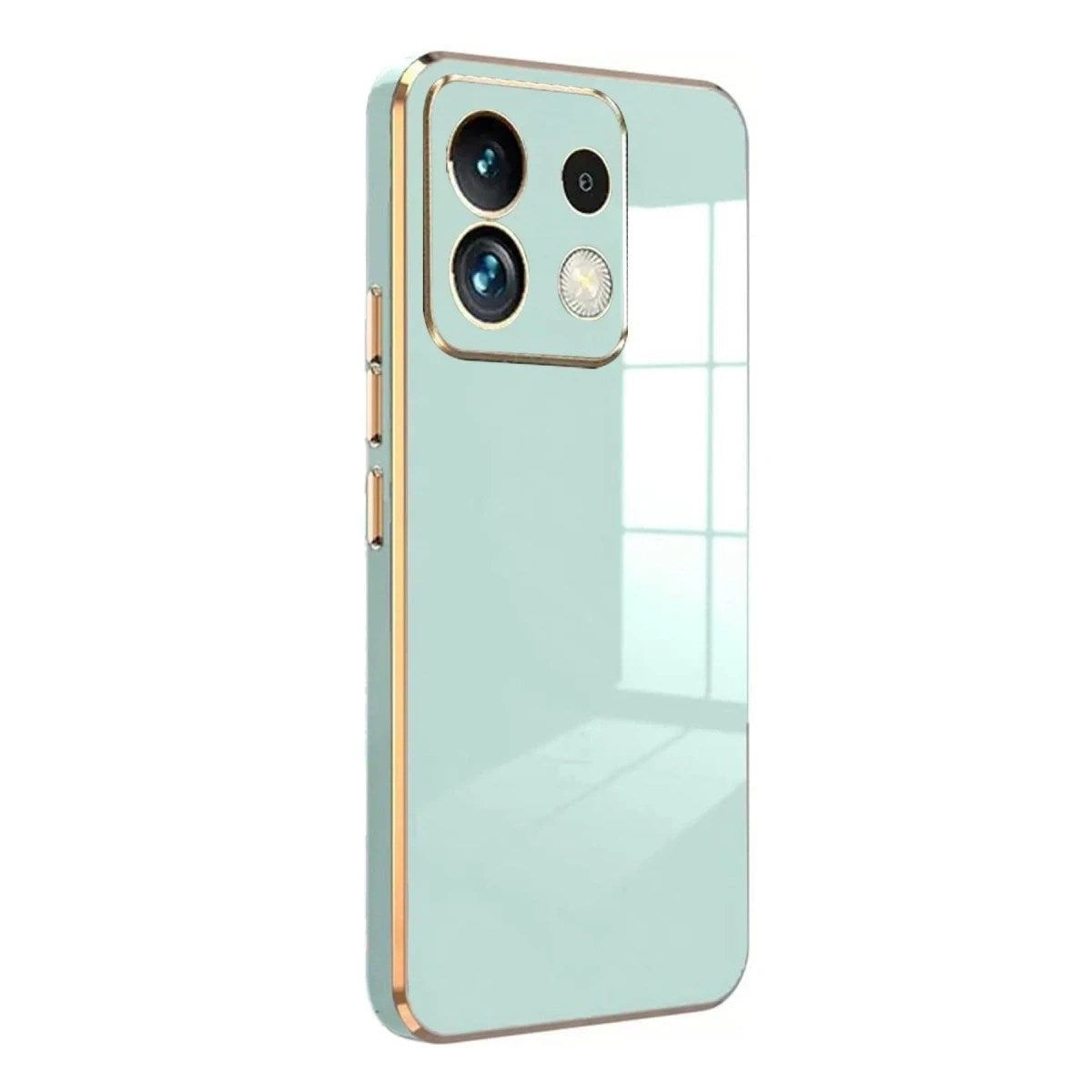 Mey İthalat® Poco M6 Pro 4G Kılıf Volet Silikon - Açık Yeşil