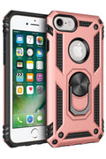 Mey İthalat® iPhone 7 Kılıf Sofya Yüzüklü Silikon Kapak - Rose
