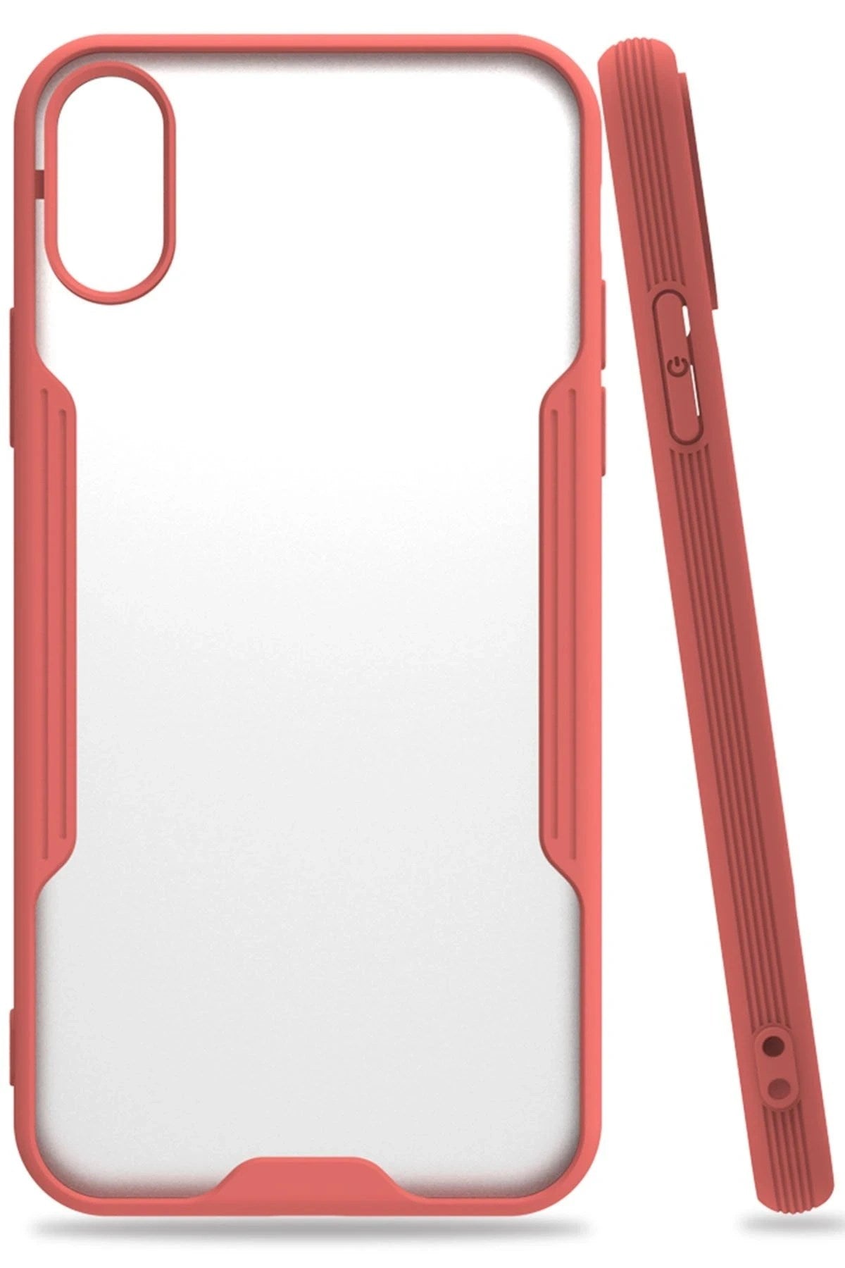 Mey İthalat® iPhone X Kılıf Platin Silikon - Pembe