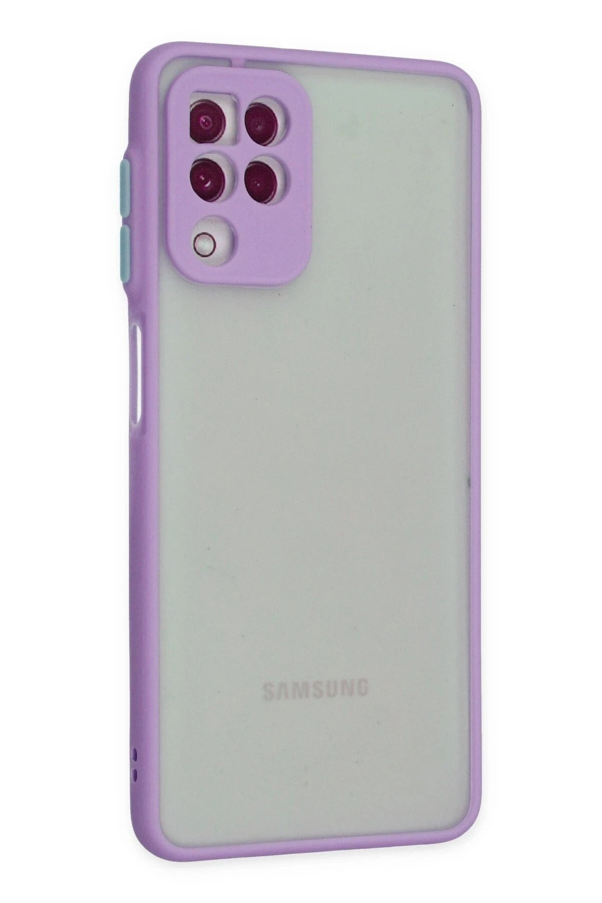 Mey İthalat® Samsung Galaxy A22 Kılıf Montreal Silikon Kapak - Mor
