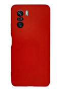 Mey İthalat® Poco F3 Kılıf Nano içi Kadife Silikon - Kırmızı