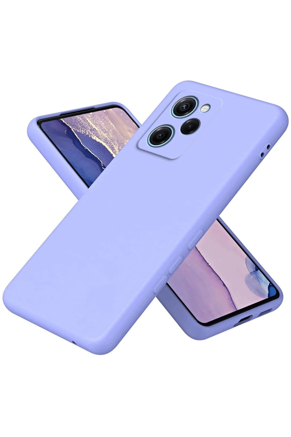 Mey İthalat® Poco X5 Pro 5G Nano içi Kadife Silikon - Lila