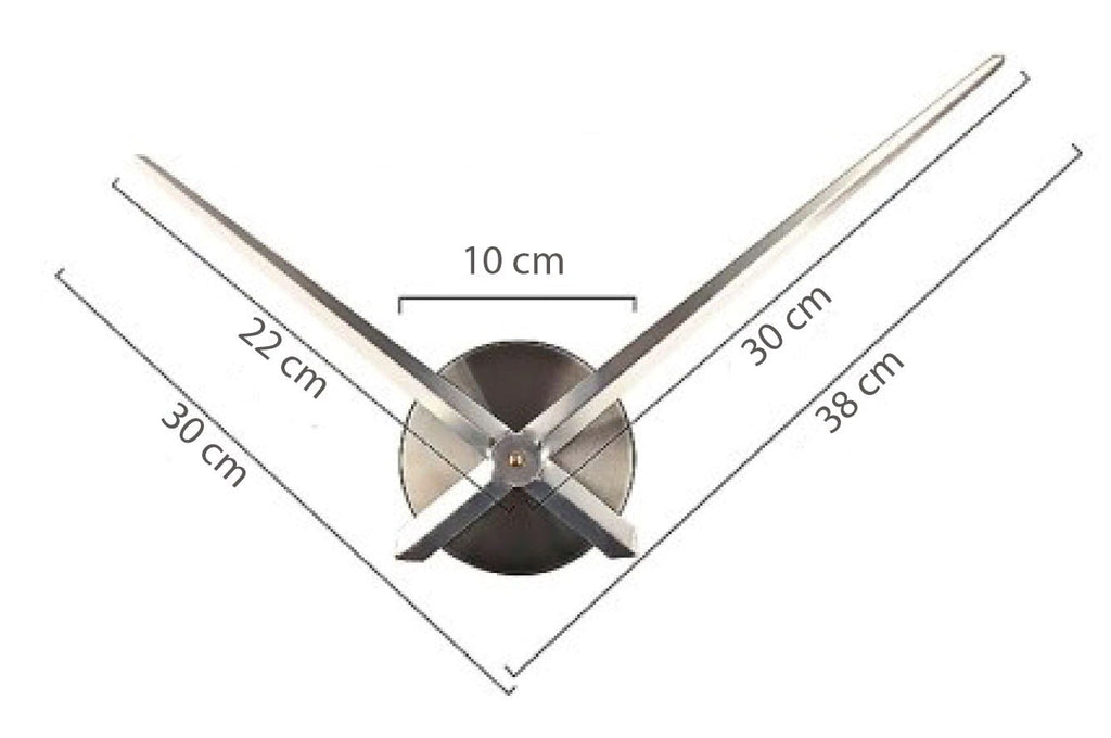Krom 3D Aynalı Yuvarlak Noktalı DIY Duvar Saati