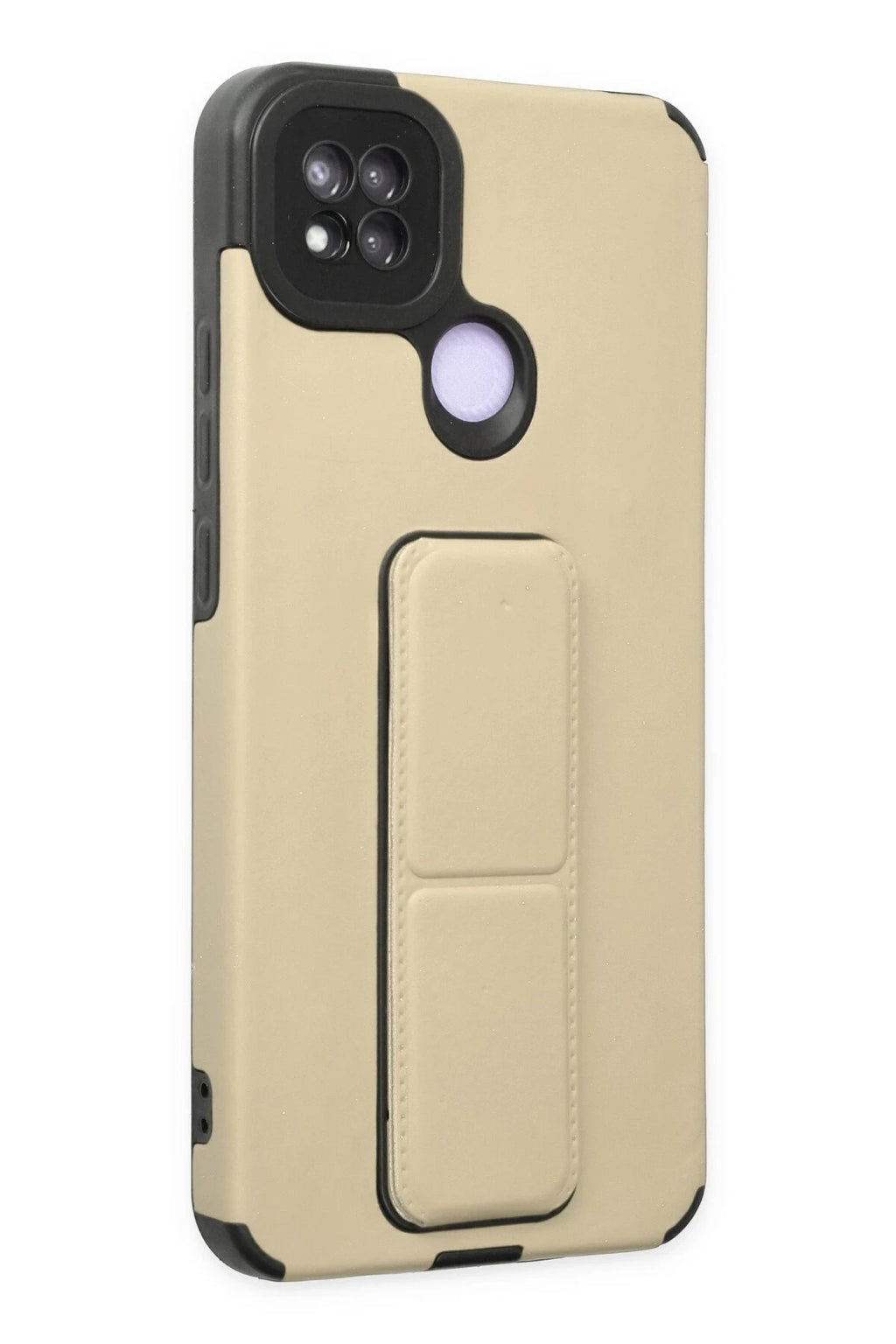 Mey İthalat® Redmi 9C Kılıf Mega Standlı Silikon - Gold