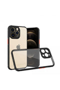 Mey İthalat® iPhone 13 Pro Kılıf Miami Şeffaf Silikon - Siyah