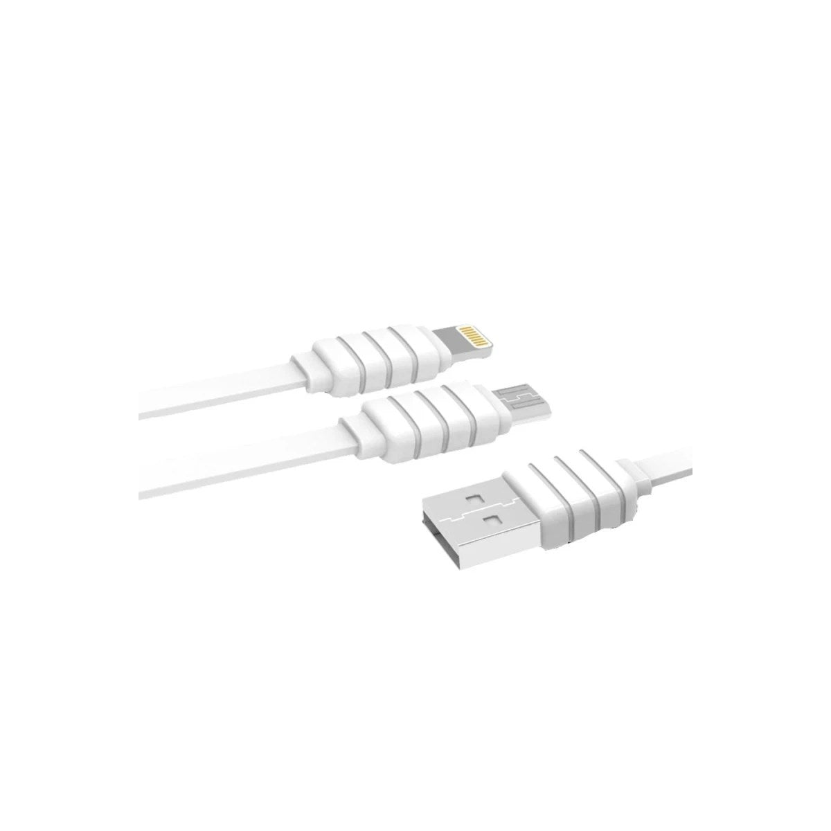 Mey İthalat® S56 2in1 (Lightning-Micro USB) Kablo 1.2M 2.1A